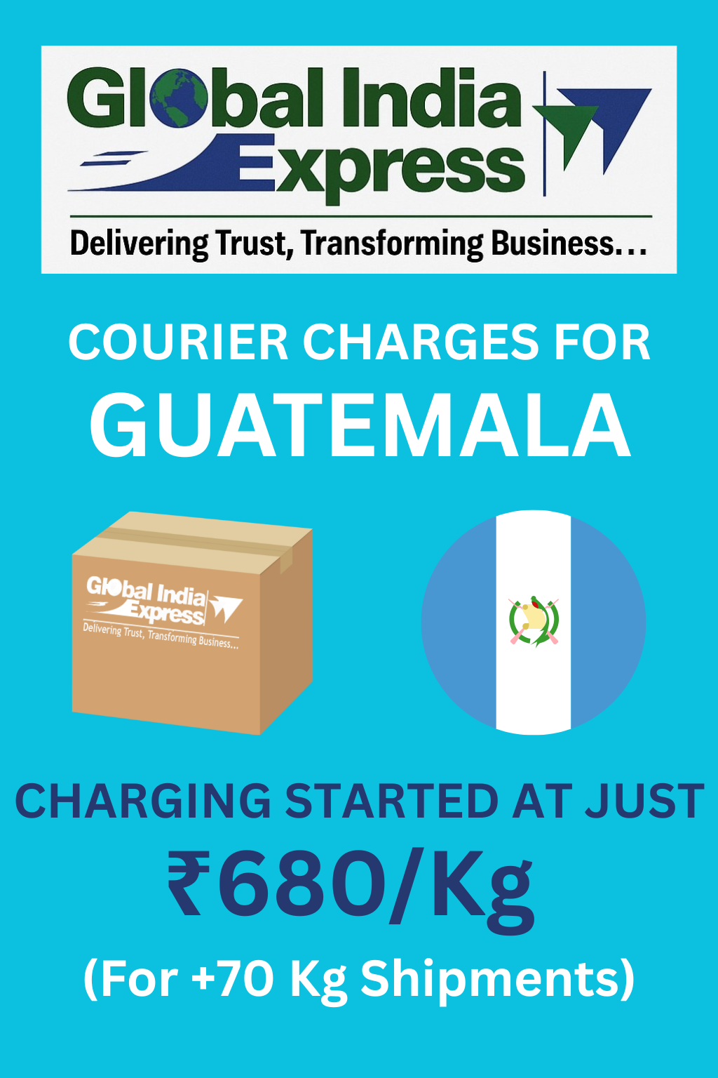 Courier Charges For Guatemala