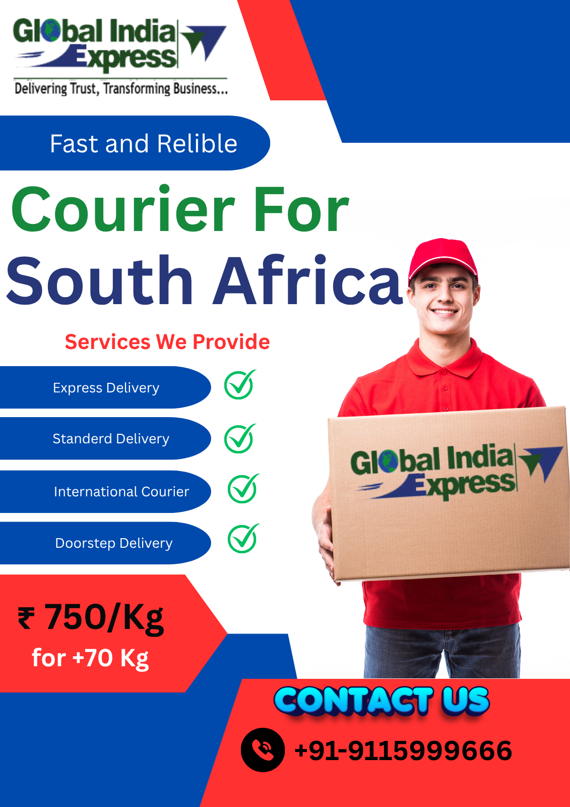 Courier Charges For South Africa