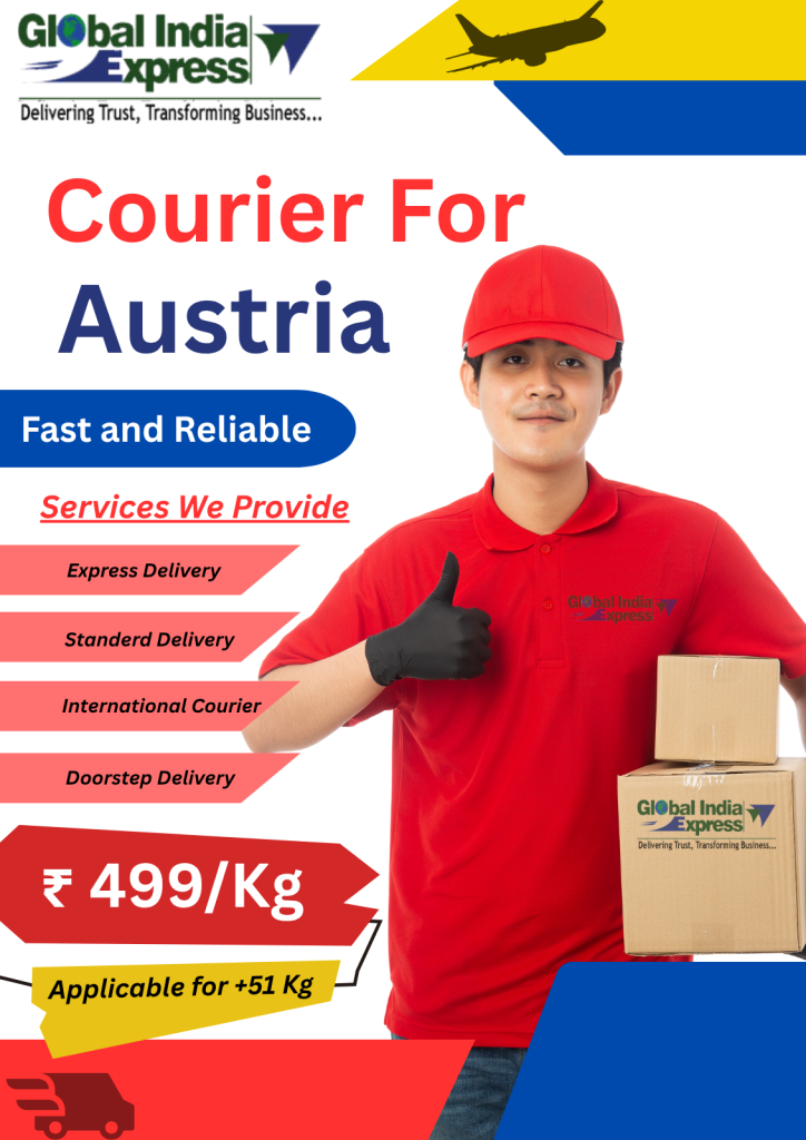 Courier Charges For Austria From India | Best Rate Available