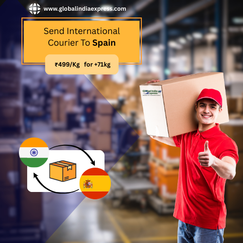 curier charges for Spain to India