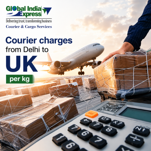 Courier charges from Delhi to UK per kg