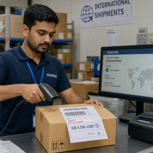 Courier charges from Delhi to UK per kg