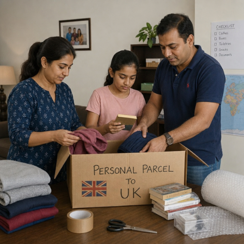 Courier charges from Delhi to UK per kg
