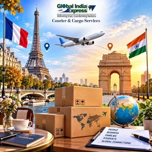 Import Courier Services from France to India