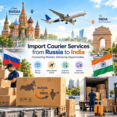 Import Courier Services from Russia to India