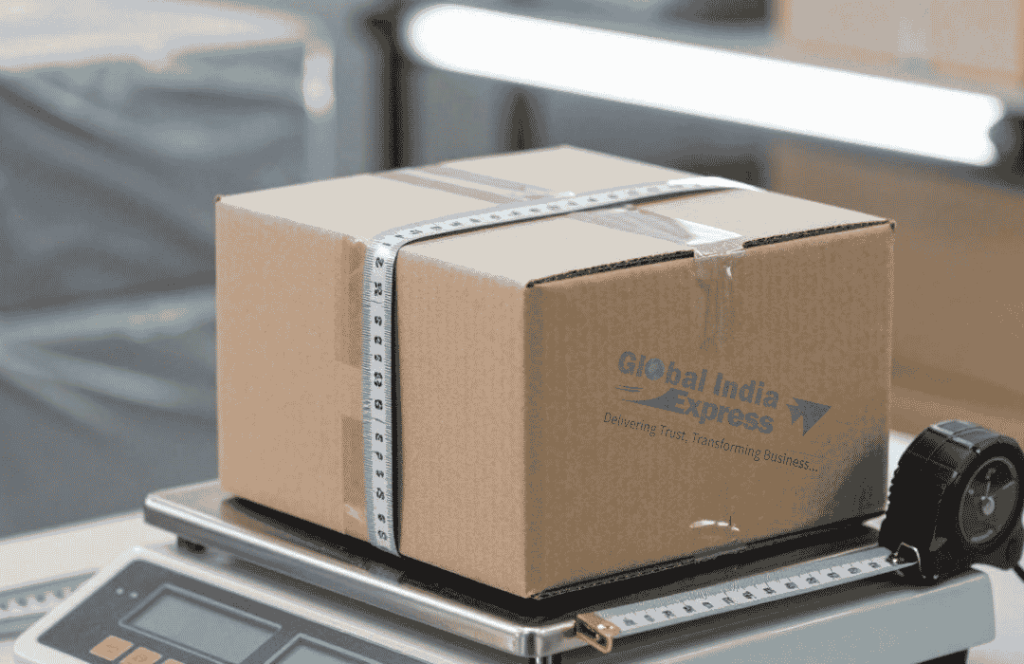 International Courier Charges from India