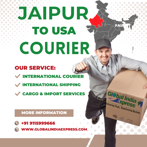 Courier Services From Jaipur To USA