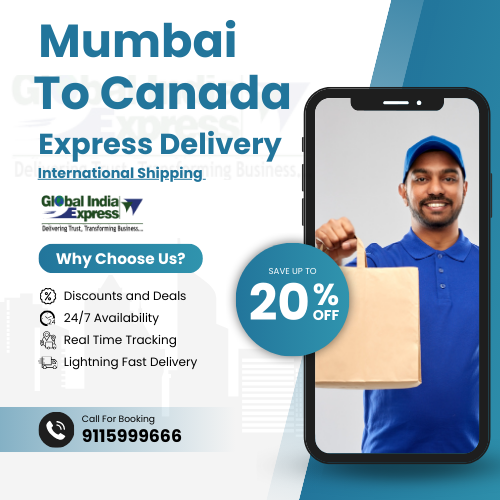 Mumbai To Canada Courier Charges